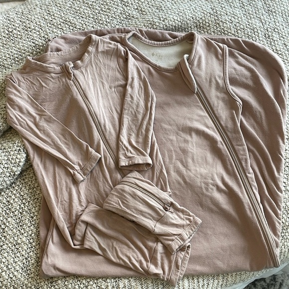 Kyte BABY bundle Sleep sack and matching zippered romper. Size M/ 6-12M - Sunset - Picture 1 of 5